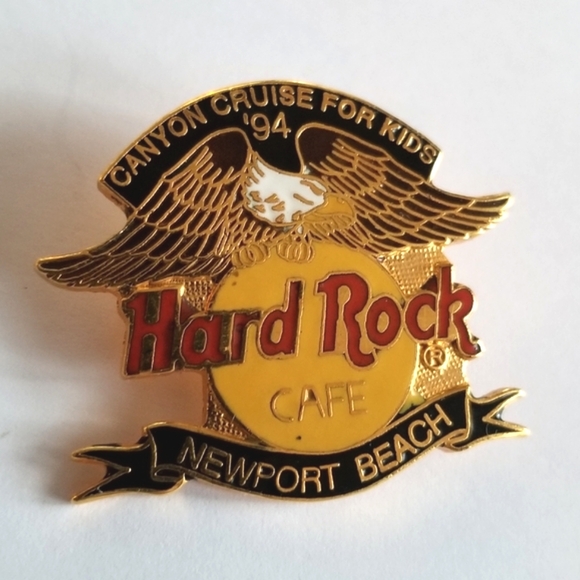 Vintage Hard Rock Cafe pin 1994 Canyon Cruise for KidsNewport Beach - Picture 1 of 6